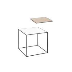 by Lassen Twin 35 Table Top, White/Oak