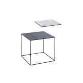 by Lassen Twin 35 Table Top, Black Stained Ash/Cool Grey
