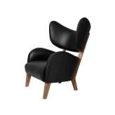 by Lassen My Own Chair Nevada Leather, Black/Smoked Oak