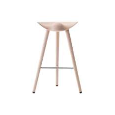 by Lassen ML42 Bar Stool, Soap Treated Oak/Stainless Steel