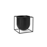 by Lassen Kubus Flowerpot 23, Black