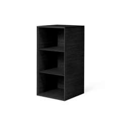 by Lassen Frame 70 With 2 Shelves, Black Stained Ash