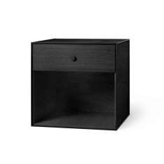 by Lassen Frame 49 With 1 Drawer, Black Stained Ash