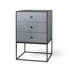 by Lassen Frame 49 Sideboard With 3 Drawers, Dark Grey