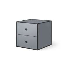 by Lassen Frame 35 With 2 Drawers, Dark Grey