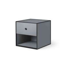 by Lassen Frame 35 With 1 Drawer, Dark Grey