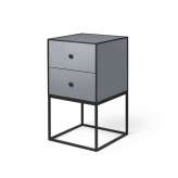 by Lassen Frame 35 Sideboard With 2 Drawers, Dark Grey