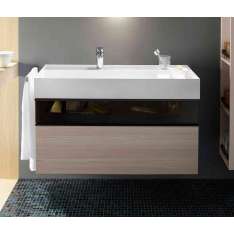 burgbad Yumo | Mineral cast washbasin incl. vanity unit