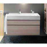 burgbad Yumo | Mineral cast washbasin incl. vanity unit