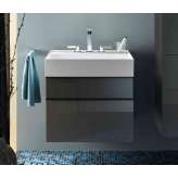 burgbad Yumo | Mineral cast washbasin incl. vanity unit