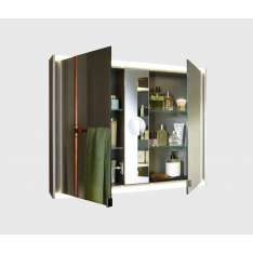 burgbad Yso | Mirror cabinet with horizontal LED-lighting