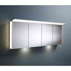 burgbad Sys30 | Mirror cabinet with lateral LED illumination incl. indirect lighting of washbasin