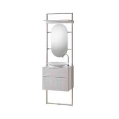 burgbad rc40 | Aluminium-frame-system incl. mineral cast washbasin sit on vessel