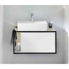 burgbad Junit | Ceramic washbasin incl. vanity unit
