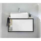 burgbad Junit | Ceramic washbasin incl. vanity unit