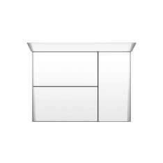 burgbad Iveo | Mineral cast washbasin incl. vanity unit