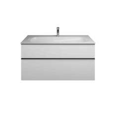 burgbad Fiumo | Mineral cast washbasin incl. vanity unit