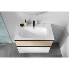 burgbad Fiumo | Mineral cast washbasin incl. vanity unit