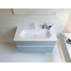 burgbad Fiumo | Mineral cast washbasin incl. vanity unit