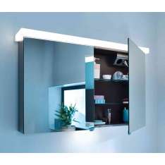 burgbad Essento | Mirror cabinet incl. LED lighting of washbasin