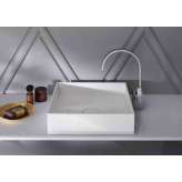 burgbad Crono | Mineral cast washbasin sit on vessel