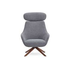 B&T Design Lamy Lounge - Wood Swivel with Headrest