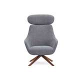 B&T Design Lamy Lounge - Wood Swivel with Headrest