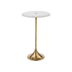 Bronzetto Novecento | Round marble bar table