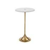 Bronzetto Novecento | Round marble bar table