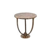 Bronzetto Horn | Marble horn legs table