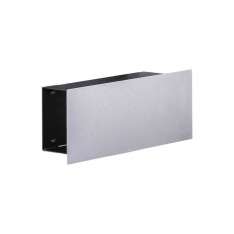 Briefkasten Manufaktur Schiller | Design Zeitungsfach SCHILLER MEDIUM VA7016 - Edelstahl V2A, geschliffen & RAL 7016 anthrazit