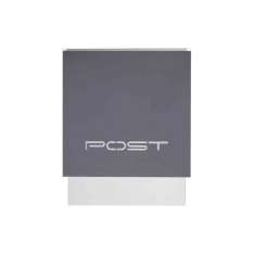 Briefkasten Manufaktur Kästner | Edelstahl Design Briefkasten KÄSTNER mit Zeitungsfach - Design Linie "POST" in Anthrazit