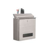 Briefkasten Manufaktur Hesse | Edelstahl Zaunbriefkasten HESSE 308 - Entnahme rückseitig