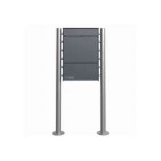 Briefkasten Manufaktur Goethe | Design pedestal Mailbox GOETHE ST-R with newspaper compartment - RAL of your choice