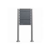 Briefkasten Manufaktur Goethe | Design pedestal Mailbox GOETHE ST-R with newspaper compartment - RAL of your choice