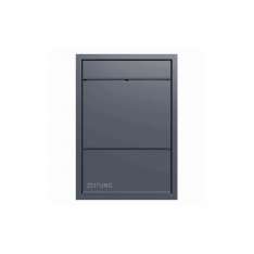Briefkasten Manufaktur Goethe | Design flush-mounted letterbox GOETHE UP with newspaper compartment - RAL of your choice