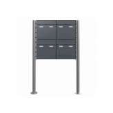 Briefkasten Manufaktur Goethe | 4-part 2x2 Design letterbox GOETHE ST-R - RAL of your choice