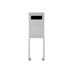Briefkasten Manufaktur Designer | Edelstahl Zaunbriefkasten freistehend Designer Modell BIG ST-P - GIRA System 106 - 3fach vorbe