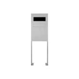 Briefkasten Manufaktur Designer | Edelstahl Zaunbriefkasten freistehend Designer Modell BIG ST-P - GIRA System 106 - 3fach vorbe