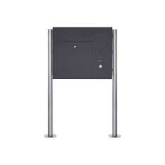 Briefkasten Manufaktur Designer | Edelstahl Standbriefkasten Designer Modell BIG ST-R - Seitlich - RAL nach Wahl - INDIVIDUELL R