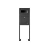 Briefkasten Manufaktur Designer | Edelstahl Standbriefkasten Designer Modell BIG ST-P - RAL - GIRA System 106 - 3-fach vorbereit