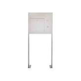 Briefkasten Manufaktur Designer | Edelstahl Standbriefkasten Designer Modell BIG ST-P - Clean Edition - Seitlich - INDIVIDUELL R
