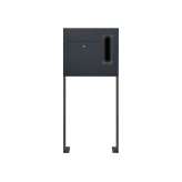Briefkasten Manufaktur Designer | Edelstahl Standbriefkasten Designer BIG ST-P - GIRA System 106 seitlich - 3-fach vorbereitet -
