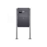 Briefkasten Manufaktur Designer | Edelstahl Standbriefkasten Designer BIG - RAL nach Wahl - GIRA System 106 - VIDEO Komplettset