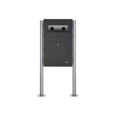 Briefkasten Manufaktur Designer | Edelstahl Standbriefkasten Designer BIG - RAL nach Wahl - GIRA System 106 - 3-fach vorbereitet