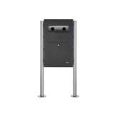 Briefkasten Manufaktur Designer | Edelstahl Standbriefkasten Designer BIG - RAL nach Wahl - GIRA System 106 - 3-fach vorbereitet