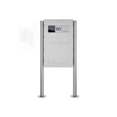 Briefkasten Manufaktur Designer | Edelstahl Standbriefkasten Designer BIG - GIRA System 106 - Video- Sprechanlage - VIDEO Komple