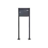 Briefkasten Manufaktur Basic | Standbriefkasten Design BASIC 380 ST-T - RAL 7016 anthrazitgrau 100mm Tiefe