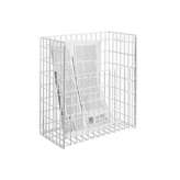 Briefkasten Manufaktur Basic | Postkorb 300x330x160 aus Drahtgitter pulverlackiert in RAL 9016 verkehrsweiss