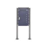 Briefkasten Manufaktur Basic | Paketbriefkasten freistehend BASIC 863 ST-R mit Paketfach 550x370 in RAL 7016 anthrazitgrau